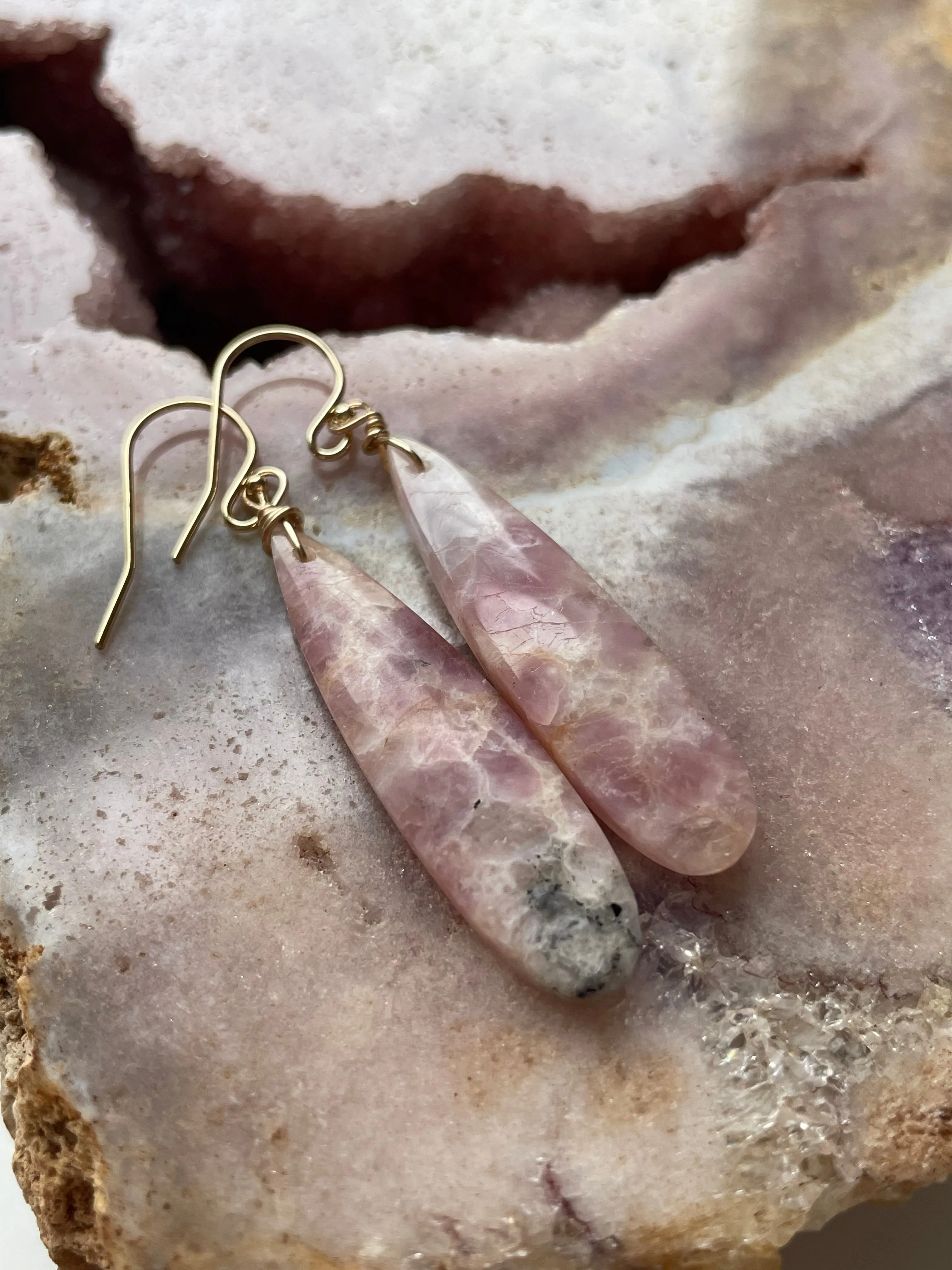 Pink Tourmaline Gemstone  14kt Gold Filled