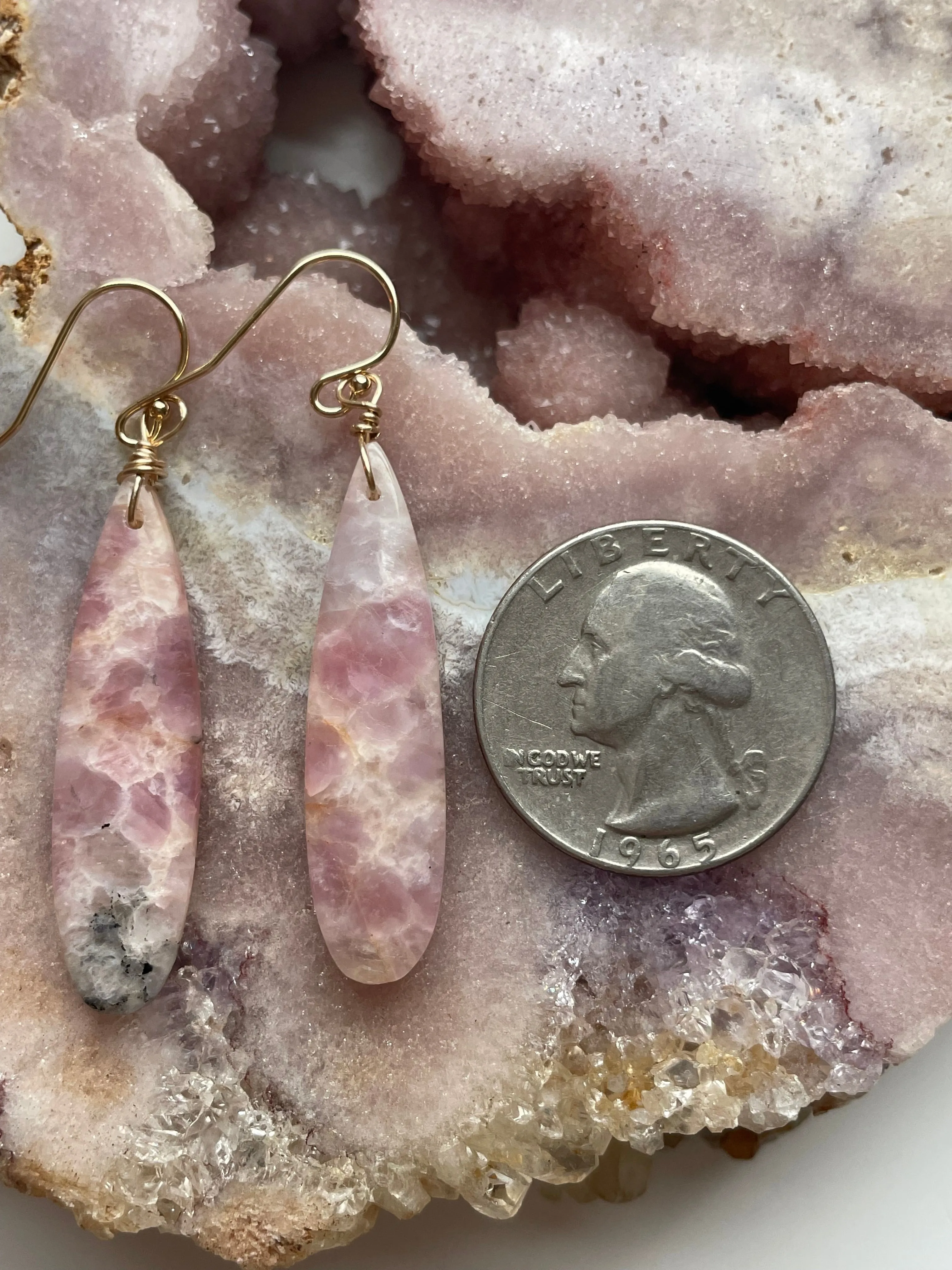 Pink Tourmaline Gemstone  14kt Gold Filled