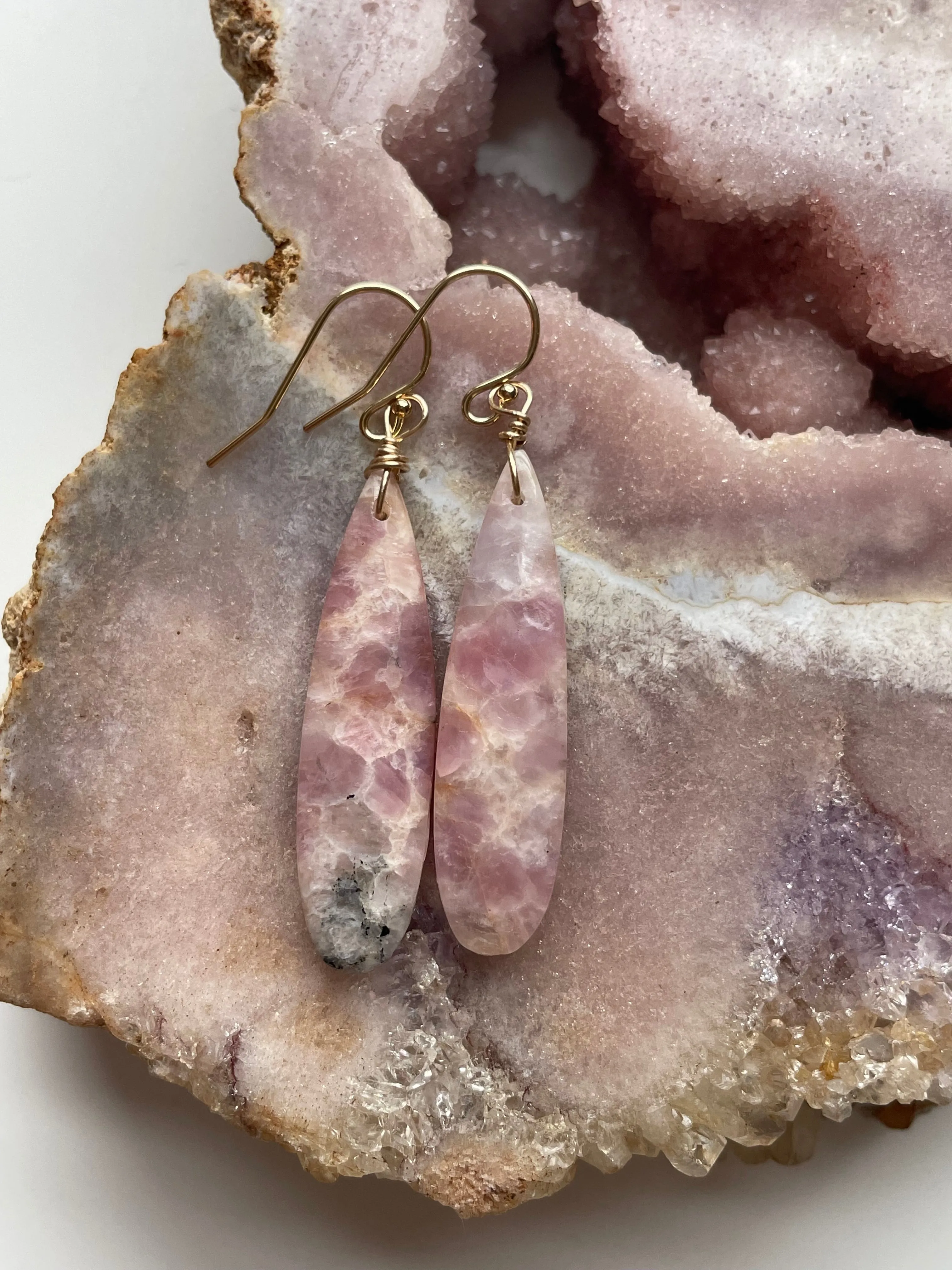 Pink Tourmaline Gemstone  14kt Gold Filled