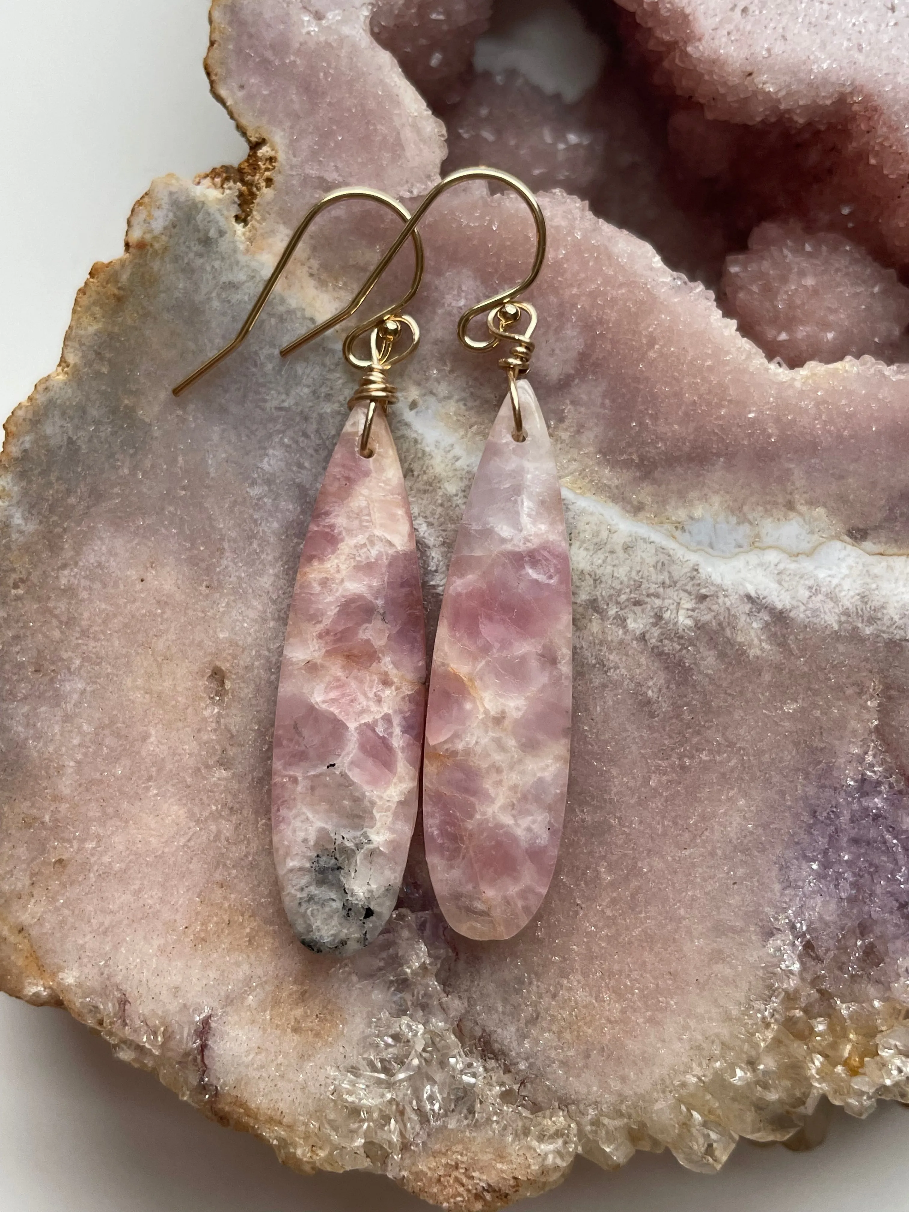 Pink Tourmaline Gemstone  14kt Gold Filled