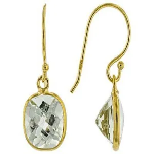 Prasiolite Dangle Earrings