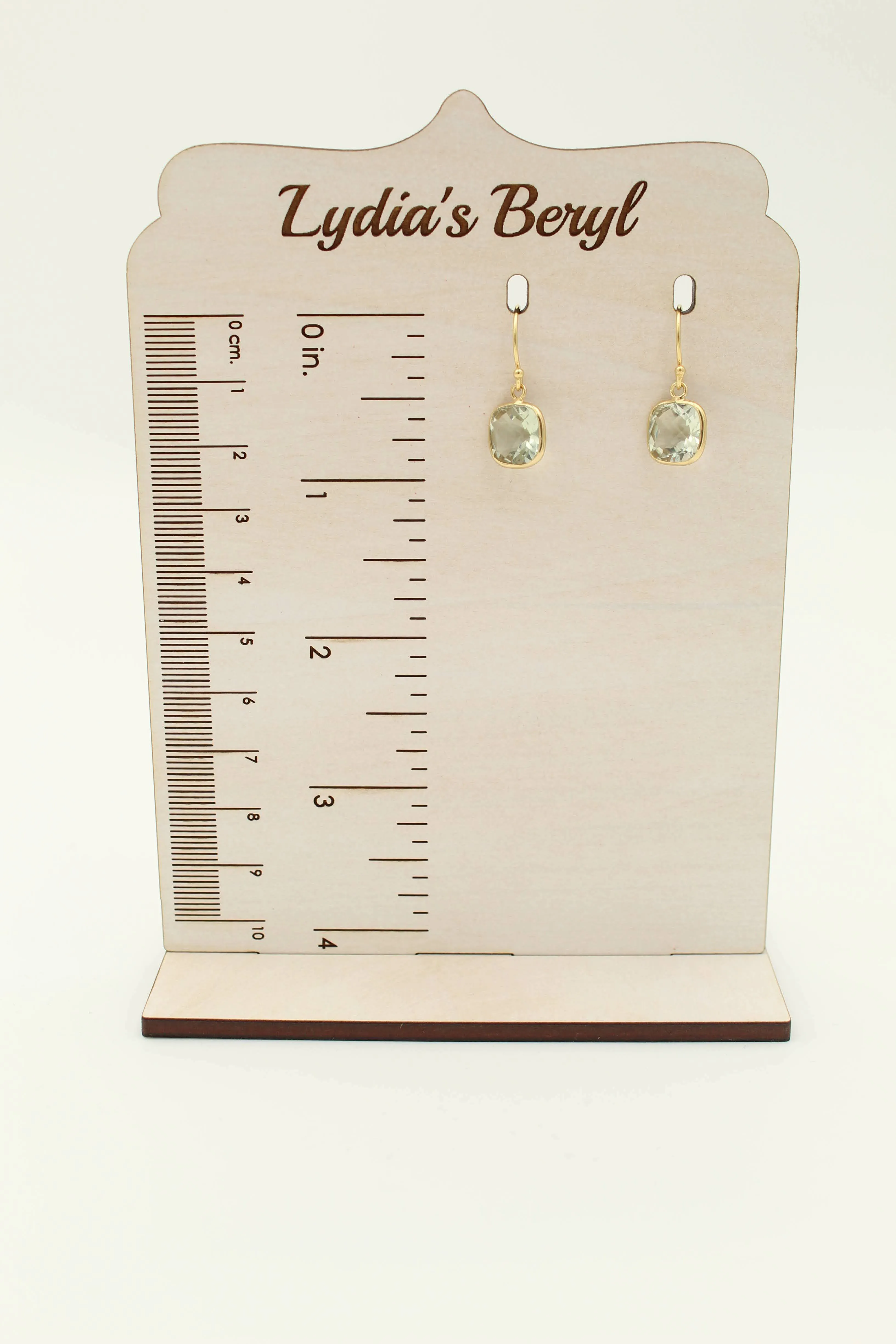 Prasiolite Dangle Earrings