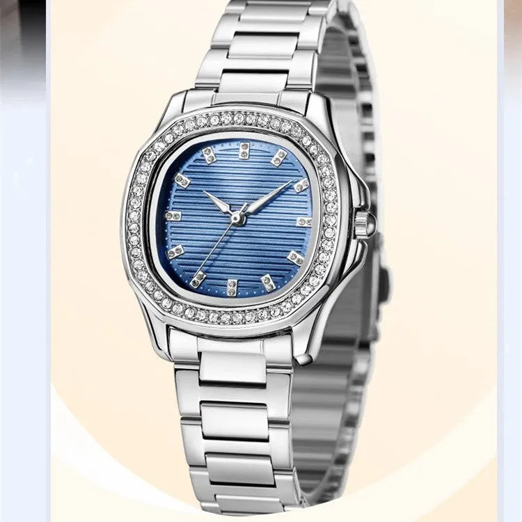 Premium Gift🎁 French style diamond square watch for women