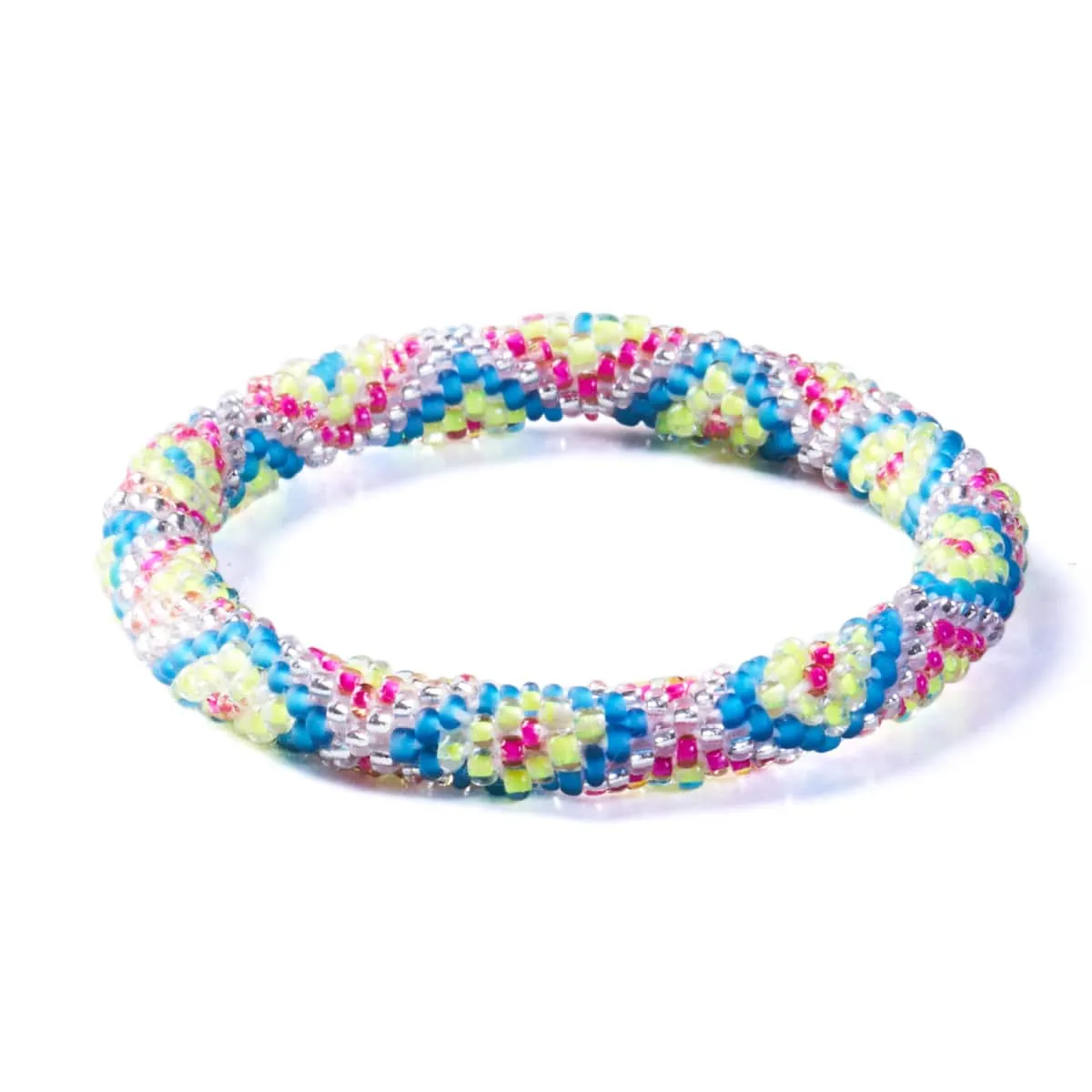 Psychedelic Neons | Himalayan Glass Bead Bracelet
