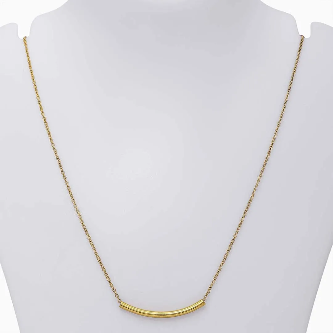 Pure 925 Silver Necklace - Elegant Gold Plated String Chain