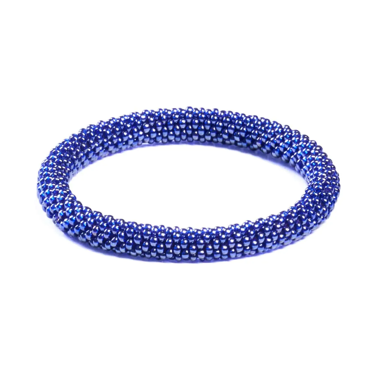 Purple Moon | Himalayan Glass Bead Bracelet