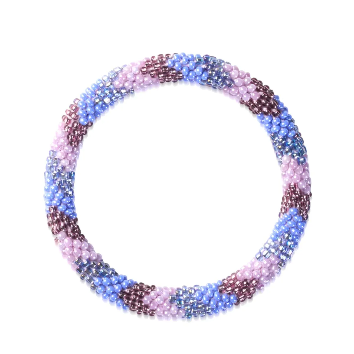 Purple Peony | Himalayan Glass Bead Bracelet