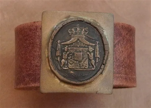 Pyrrha Bronze Frederic Leather Cuff/ Bracelet