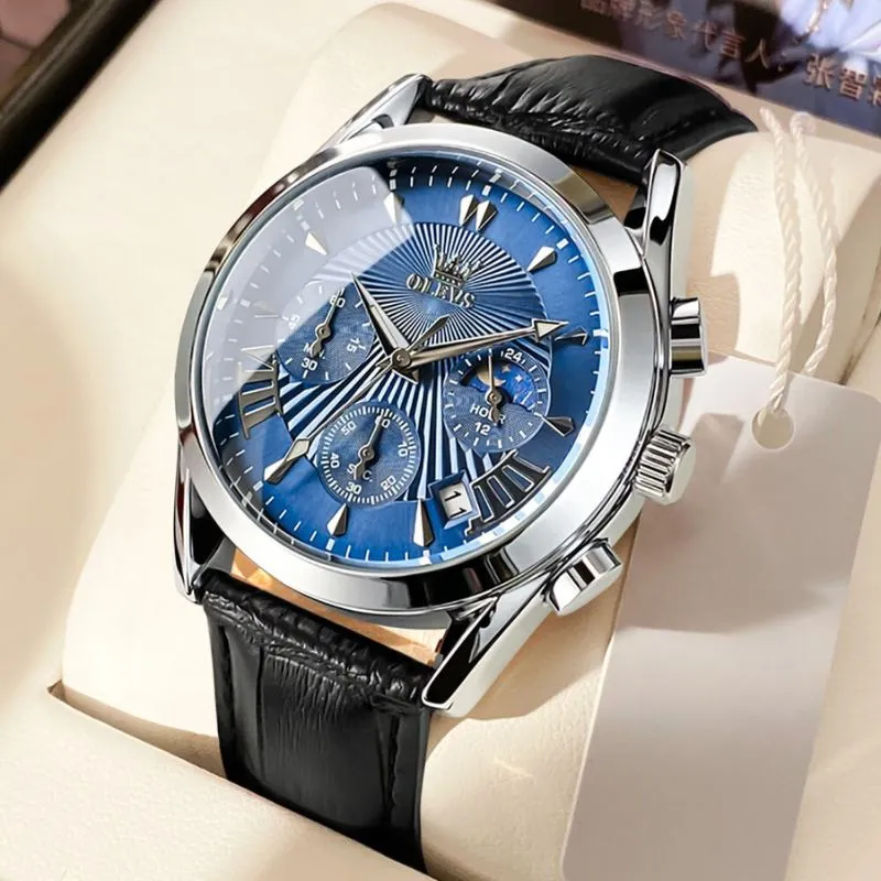QUARTZ LEATHER STRAP WATCH | Timeless Elegance Redefined