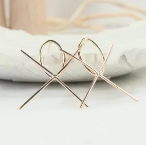 Raw Gemstone Earring Setting - Oval, 1mm, Plain, Post Earrings Choose Your Metal