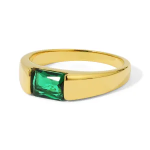 Rectangle Stone Ring