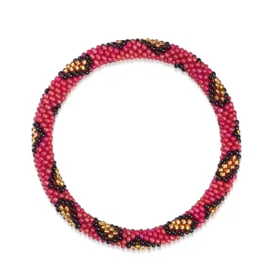 Red Leopard | Himalayan Glass Bead Bracelet