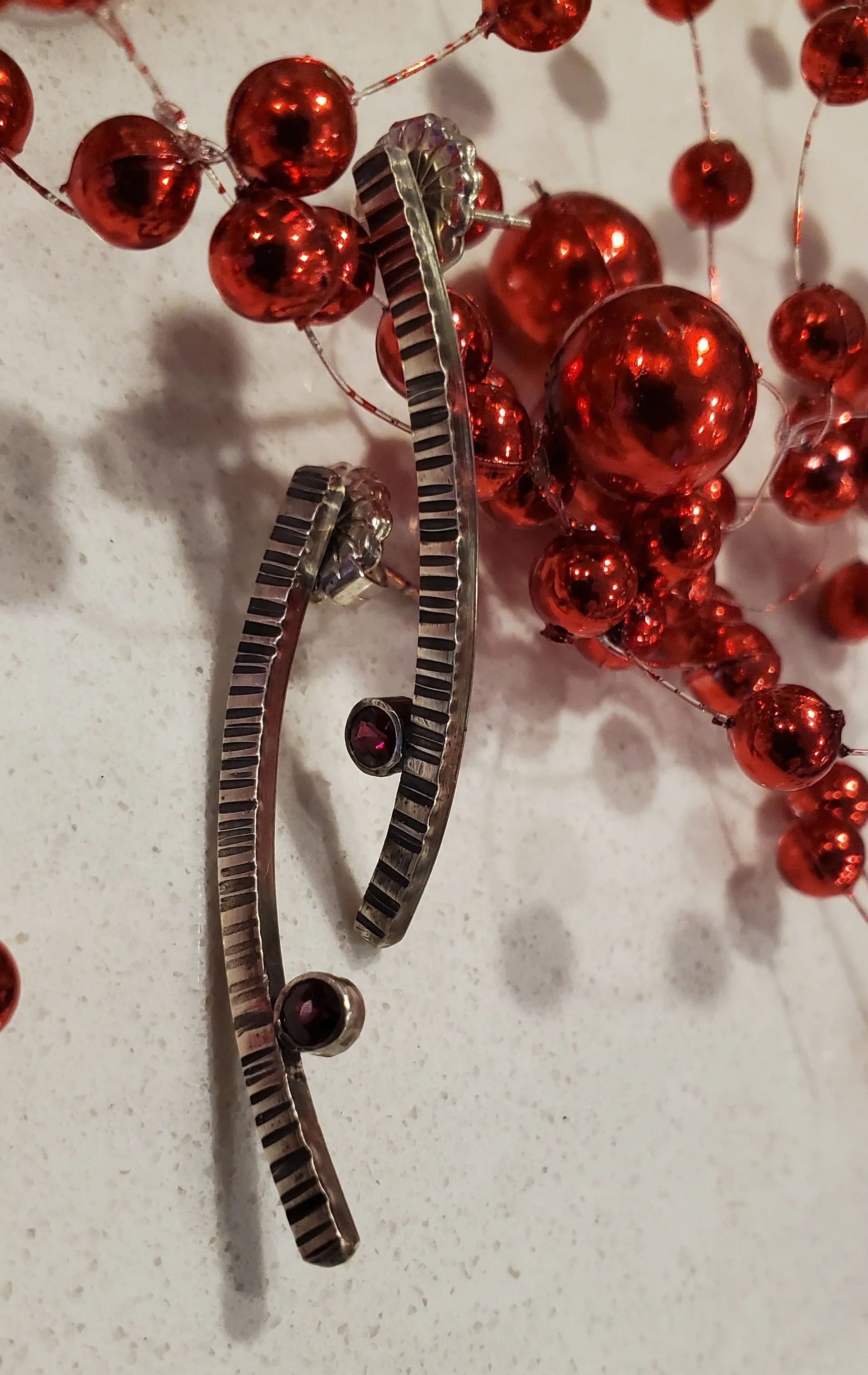 Renee Ford Zen Garnet Earrings
