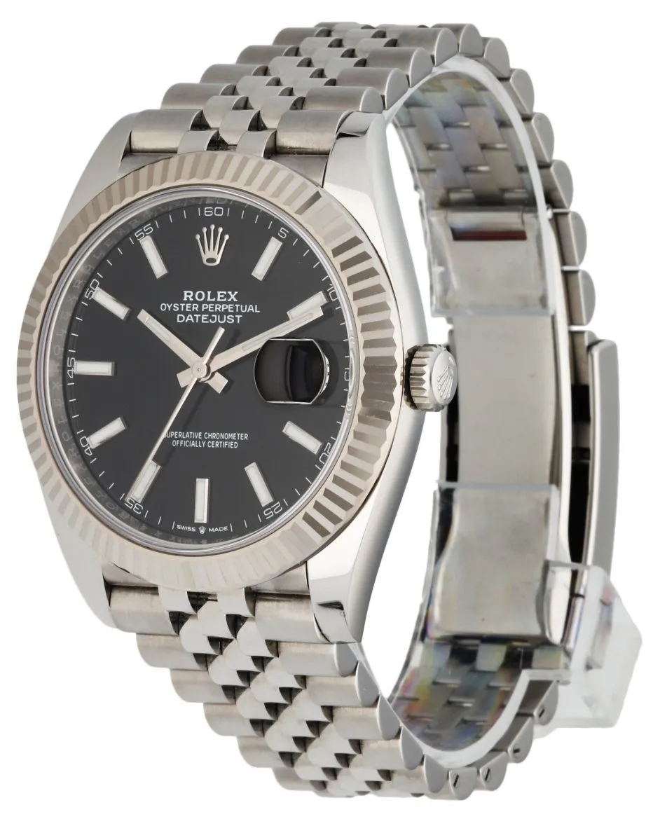 Rolex Datejust 41 126334 Black Dial Steel Mens Watch Box Papers