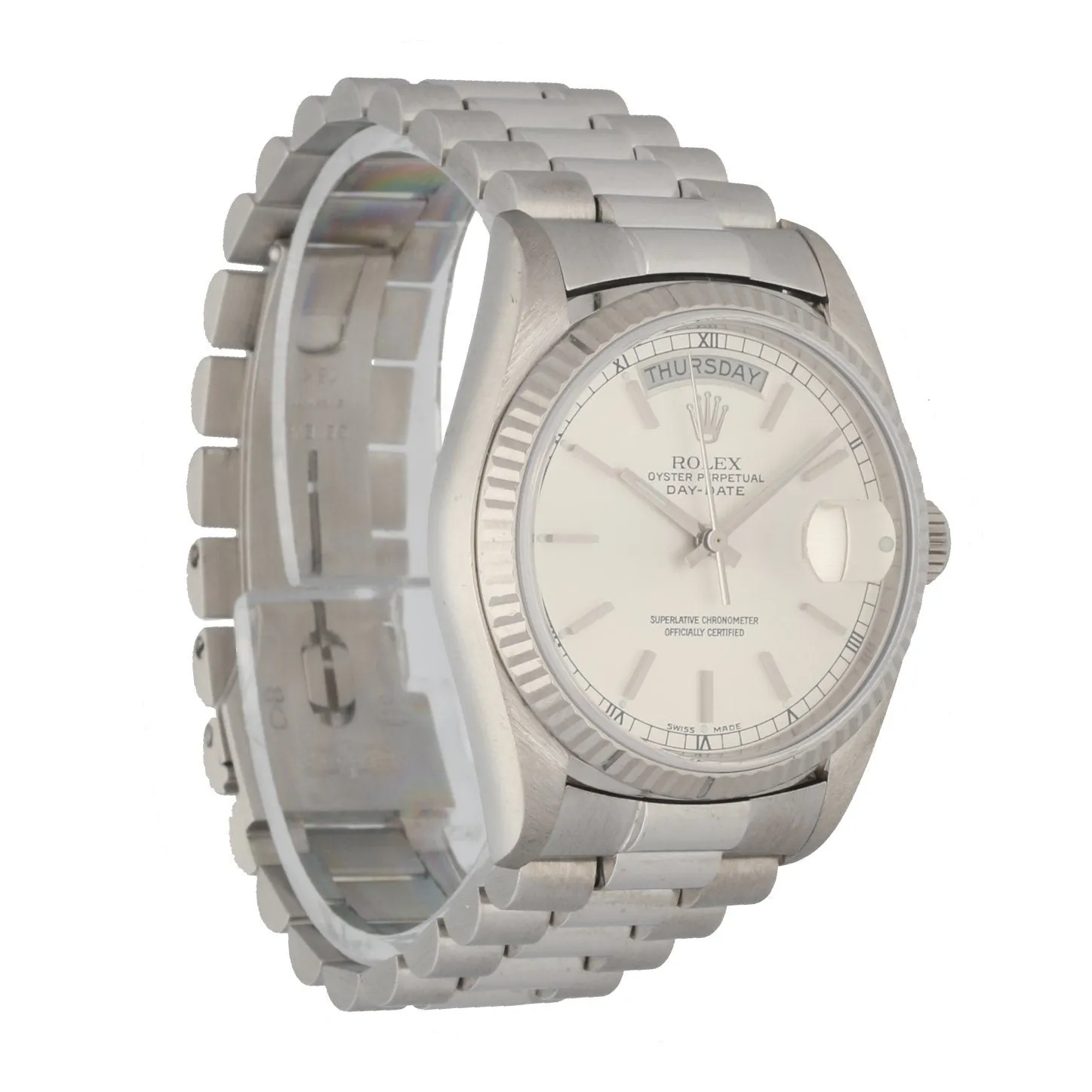 Rolex Day Date 18039 18K White Gold Men's Watch