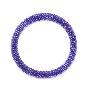 Rosalinds Violet | Himalayan Glass Bead Bracelet
