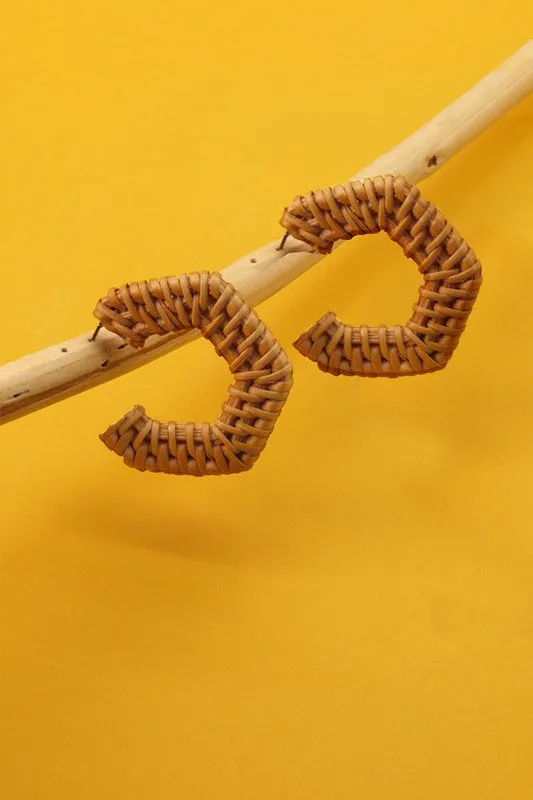 Sadah Raffia Hoop Earrings (2 Colors!)