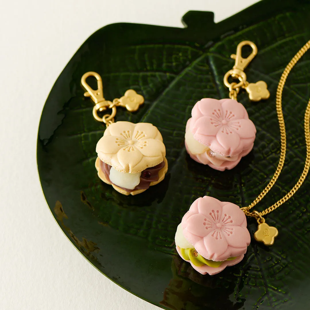 SAKURA Monaka Necklace (Pink)【Japan Jewelry】