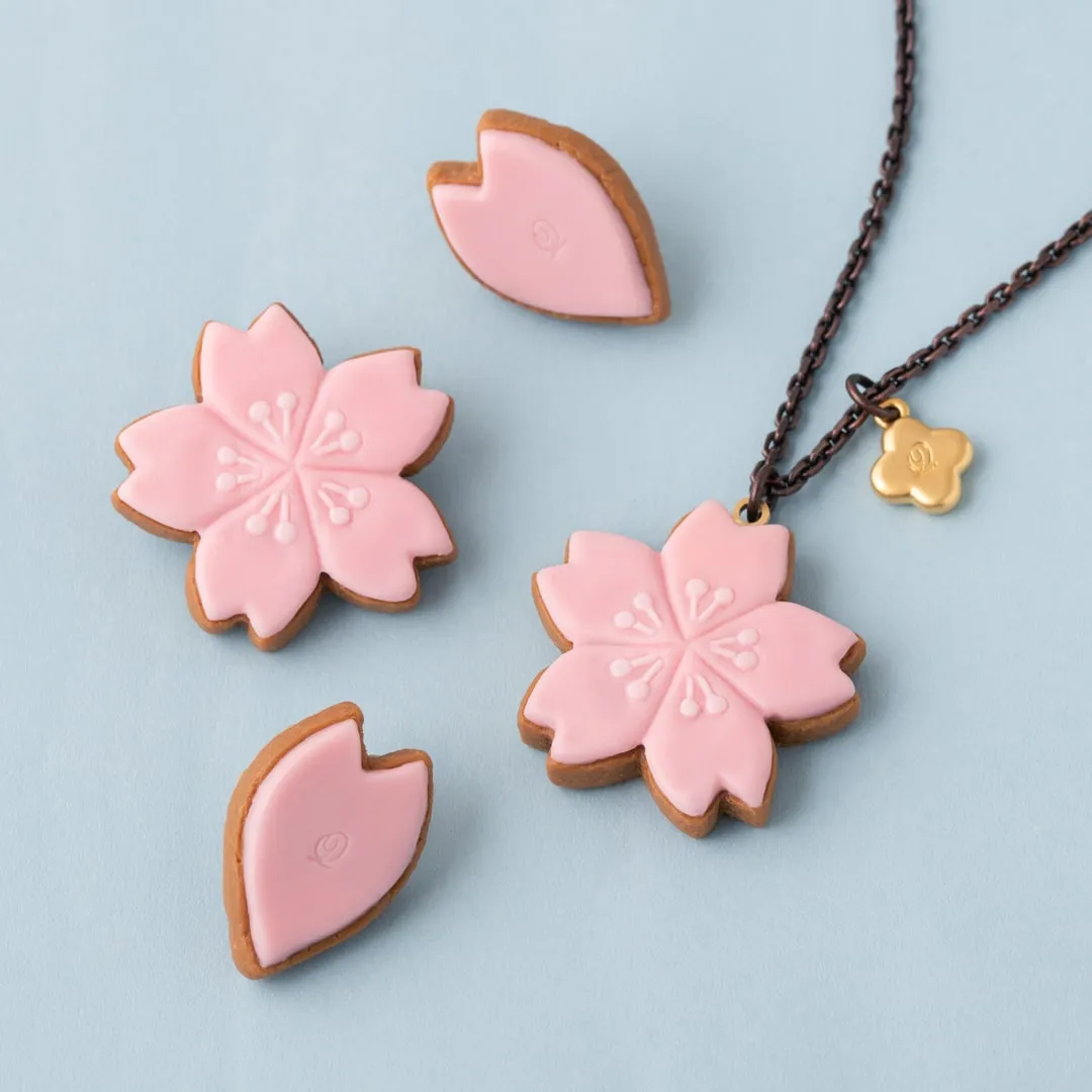 SAKURA Sugar Cookie Necklace【Japan Jewelry】