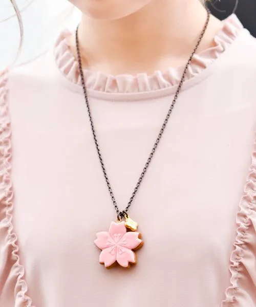 SAKURA Sugar Cookie Necklace【Japan Jewelry】