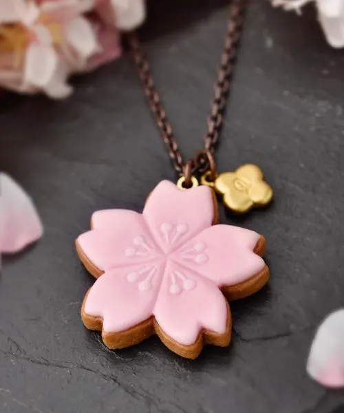 SAKURA Sugar Cookie Necklace【Japan Jewelry】