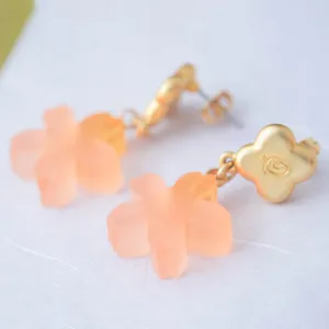 SAKURA Youkan Pierced Earrings (Pair)【Japan Jewelry】
