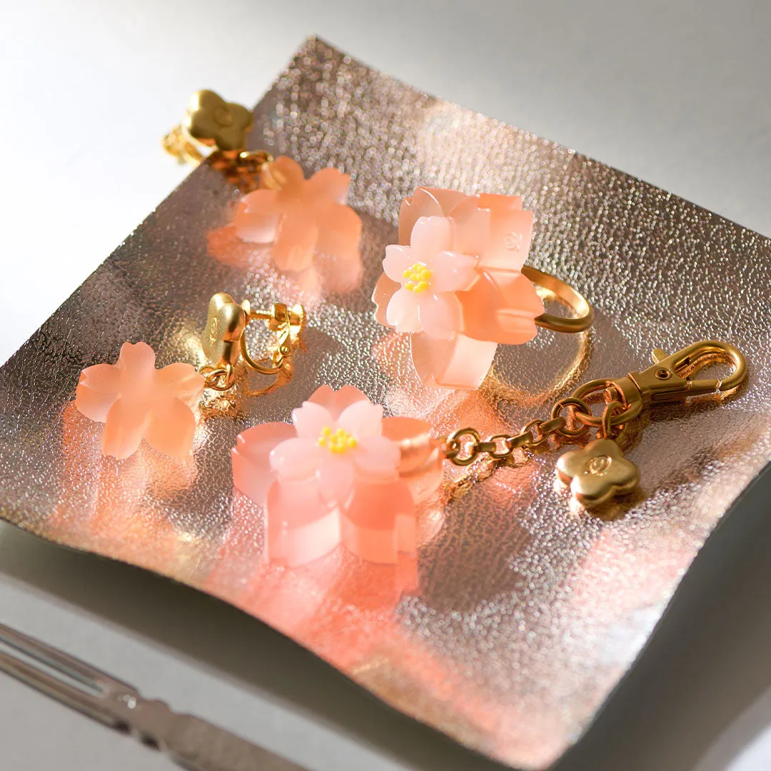 SAKURA Youkan Pierced Earrings (Pair)【Japan Jewelry】