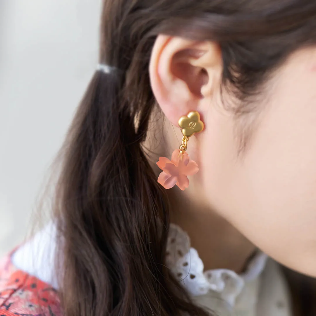 SAKURA Youkan Pierced Earrings (Pair)【Japan Jewelry】