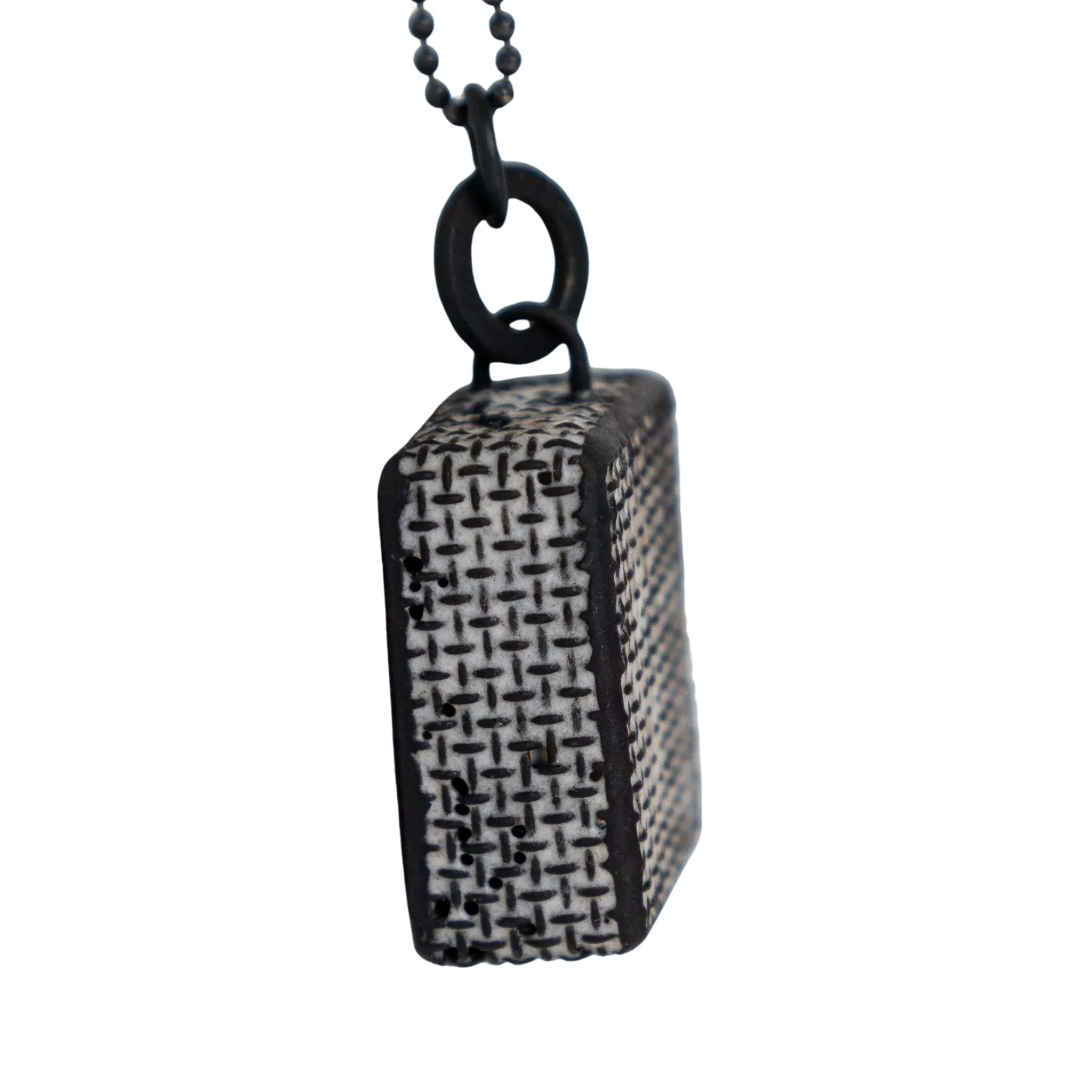Sandra Salaices Square Pendant Necklace