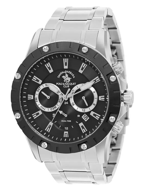 Santa barbara polo & racquet club Analog Black Dial Men's Watch-SB.1.10545-1