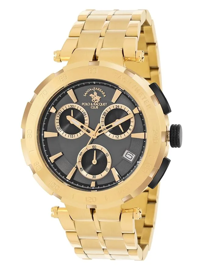 Santa barbara polo & racquet club Analog Black Dial Men's Watch-SB.1.10567-4