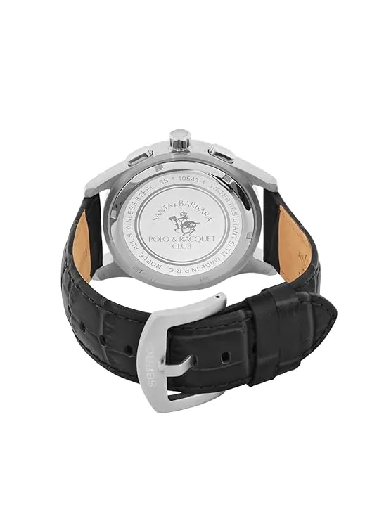 SANTA BARBARA POLO & RACQUET CLUB Black Dial Chronograph Watch for - Men SB.1.10543-1