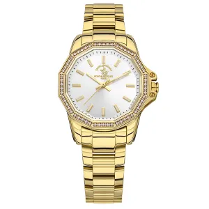 SANTA BARBARA POLO & RACQUET CLUB Silver Dial Analog Watch for - Women SB.1.10491-2
