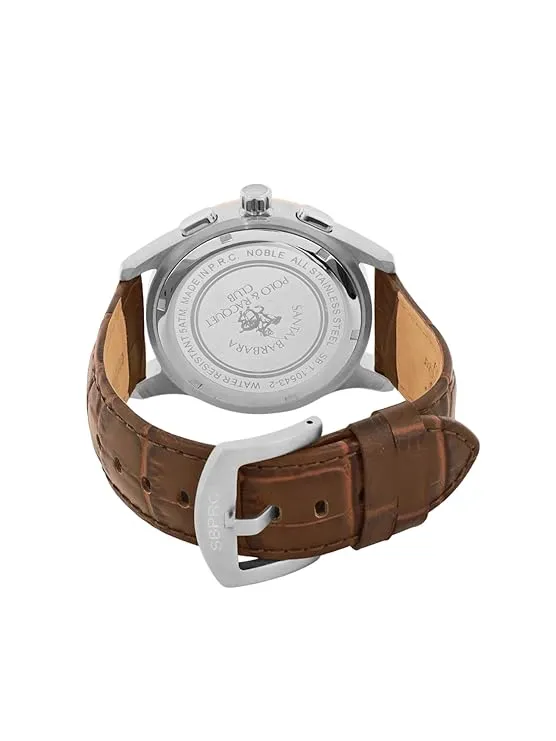 SANTA BARBARA POLO & RACQUET CLUB Silver Dial Chronograph Watch for - Men SB.1.10543-2