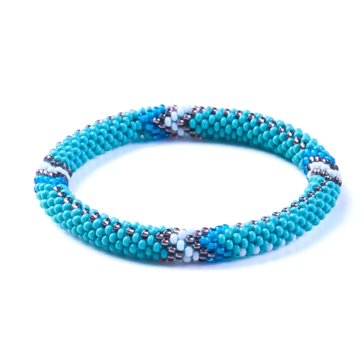 Seashores in Cyprus | Himalayan Glass Bead Bracelet