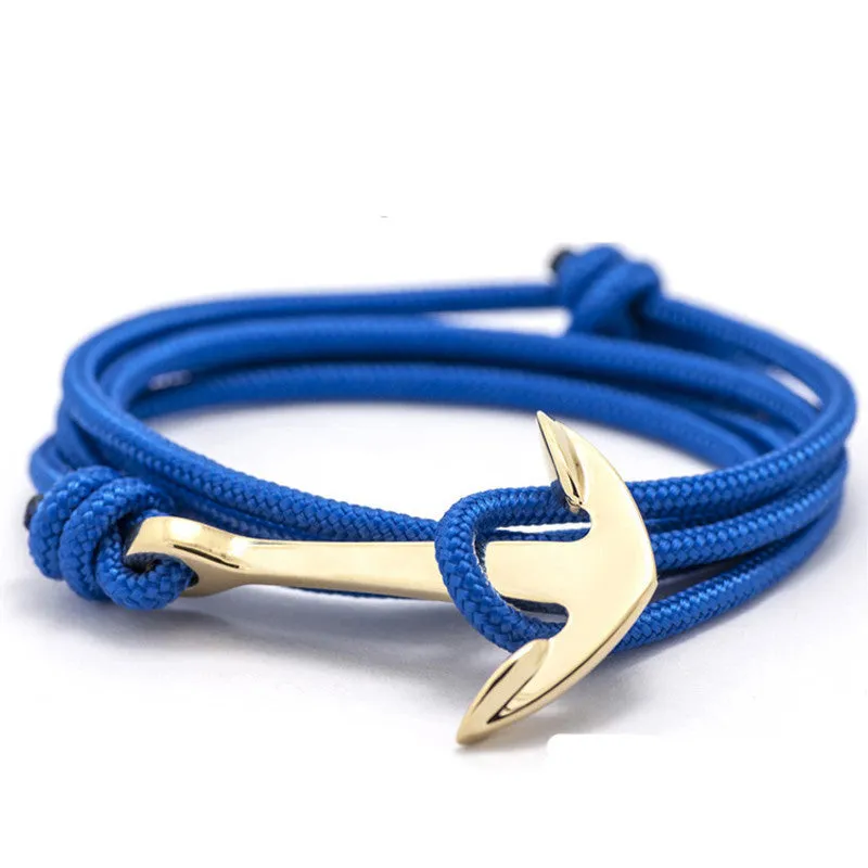 Silver Alloy Anchor Bracelet Multilayer Leather Risers Bracelet for Women&Men Friendship Bracelets High Quality