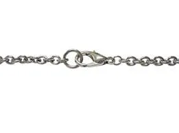 Silver Toned Etched Boat Pendant Necklace