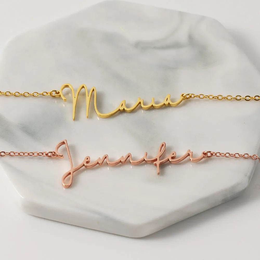 Simple and Elegant  Customizable Name Necklace