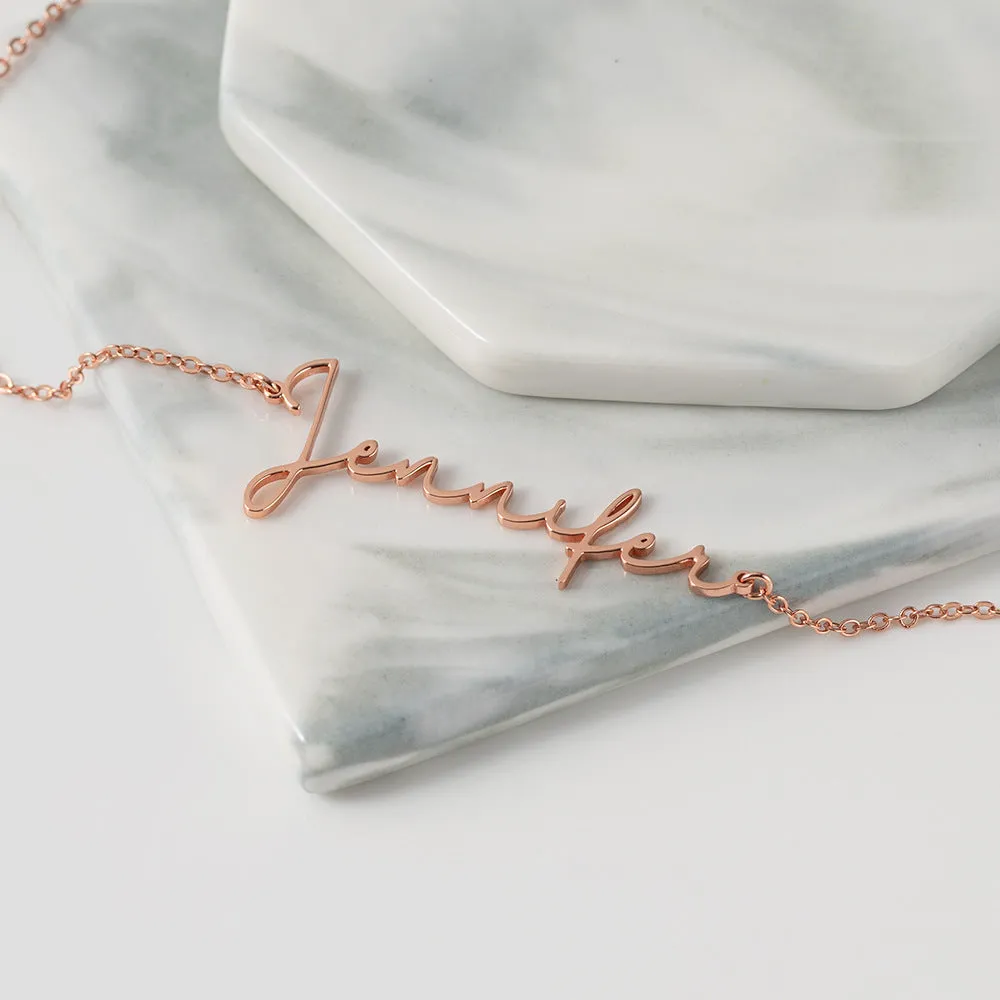 Simple and Elegant  Customizable Name Necklace