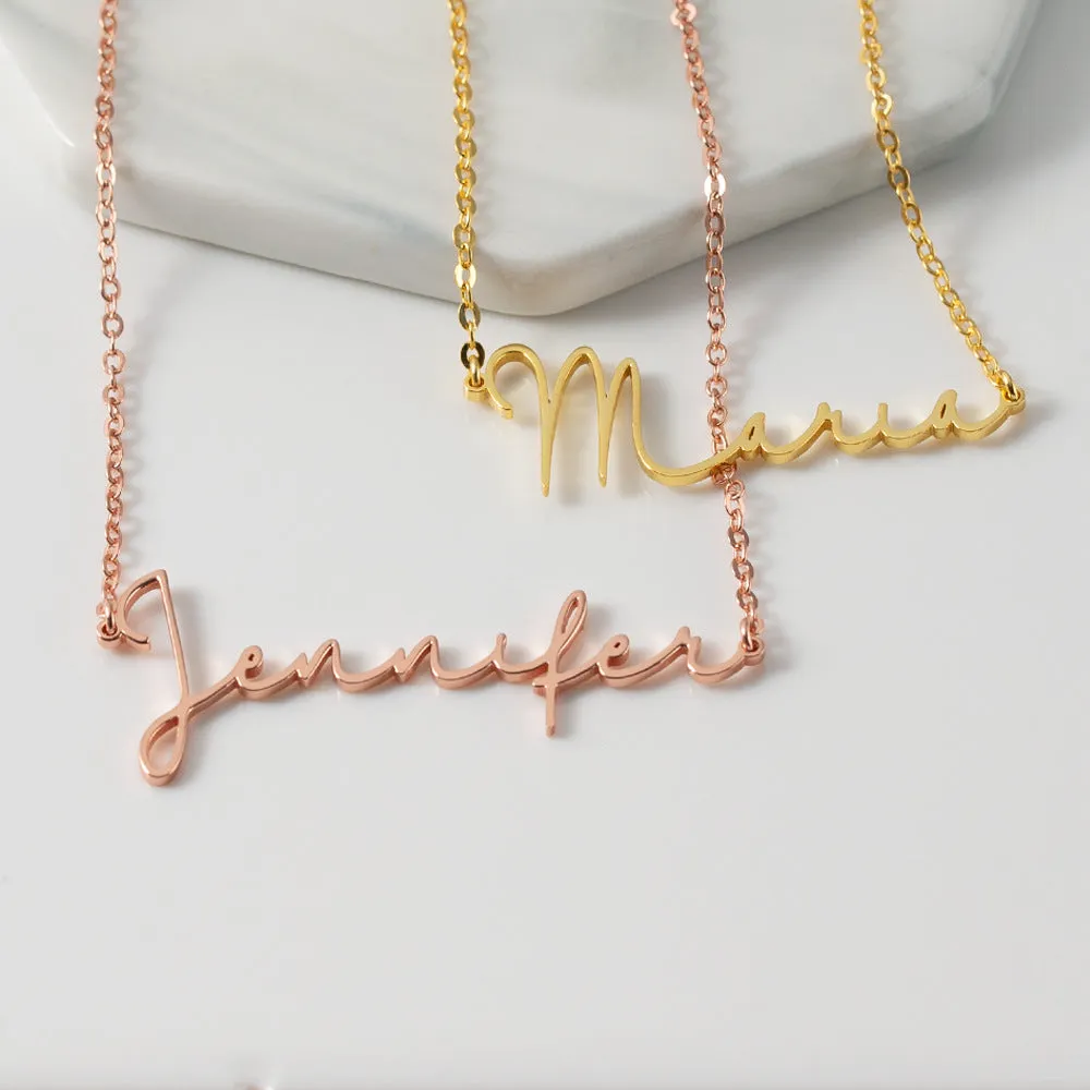 Simple and Elegant  Customizable Name Necklace