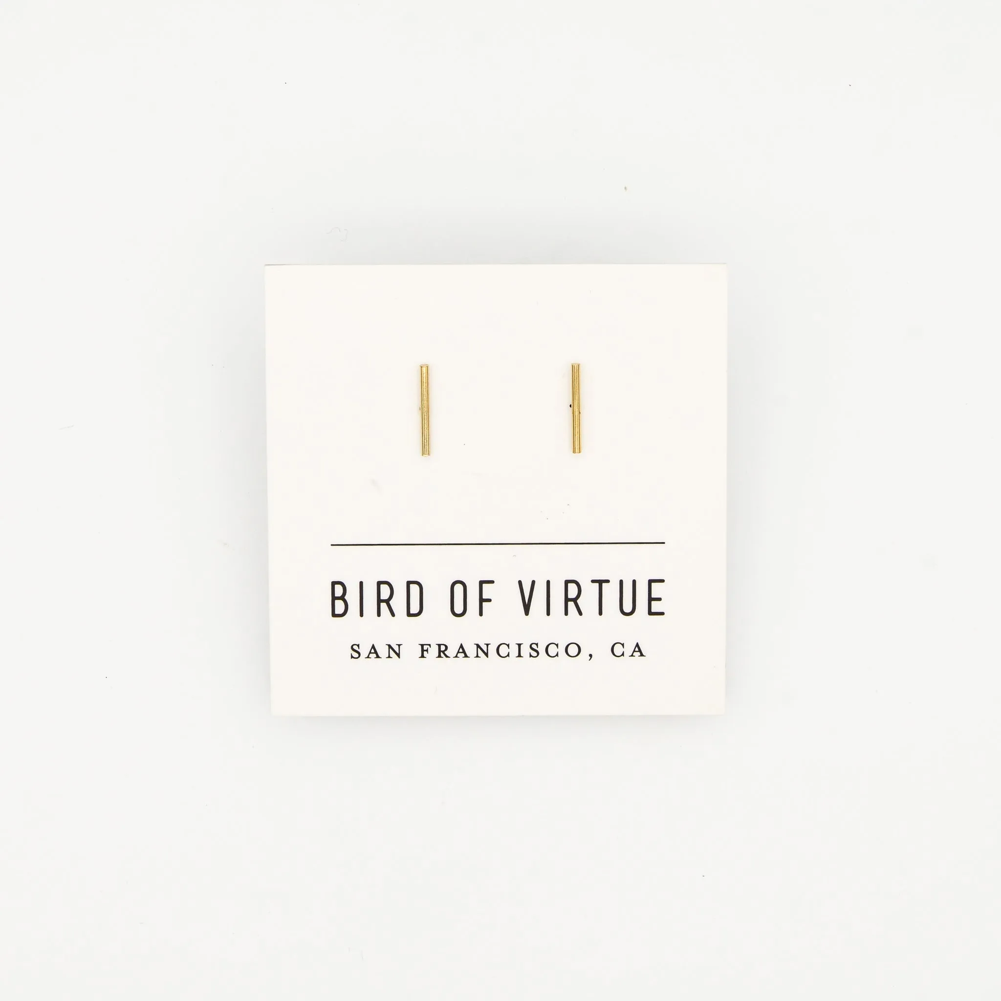 Simple Bar Studs · gold-fill or silver