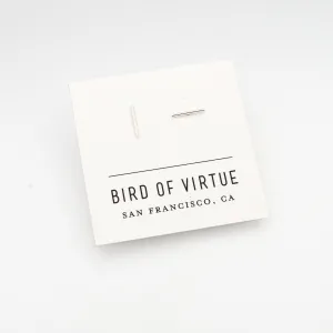 Simple Bar Studs · gold-fill or silver
