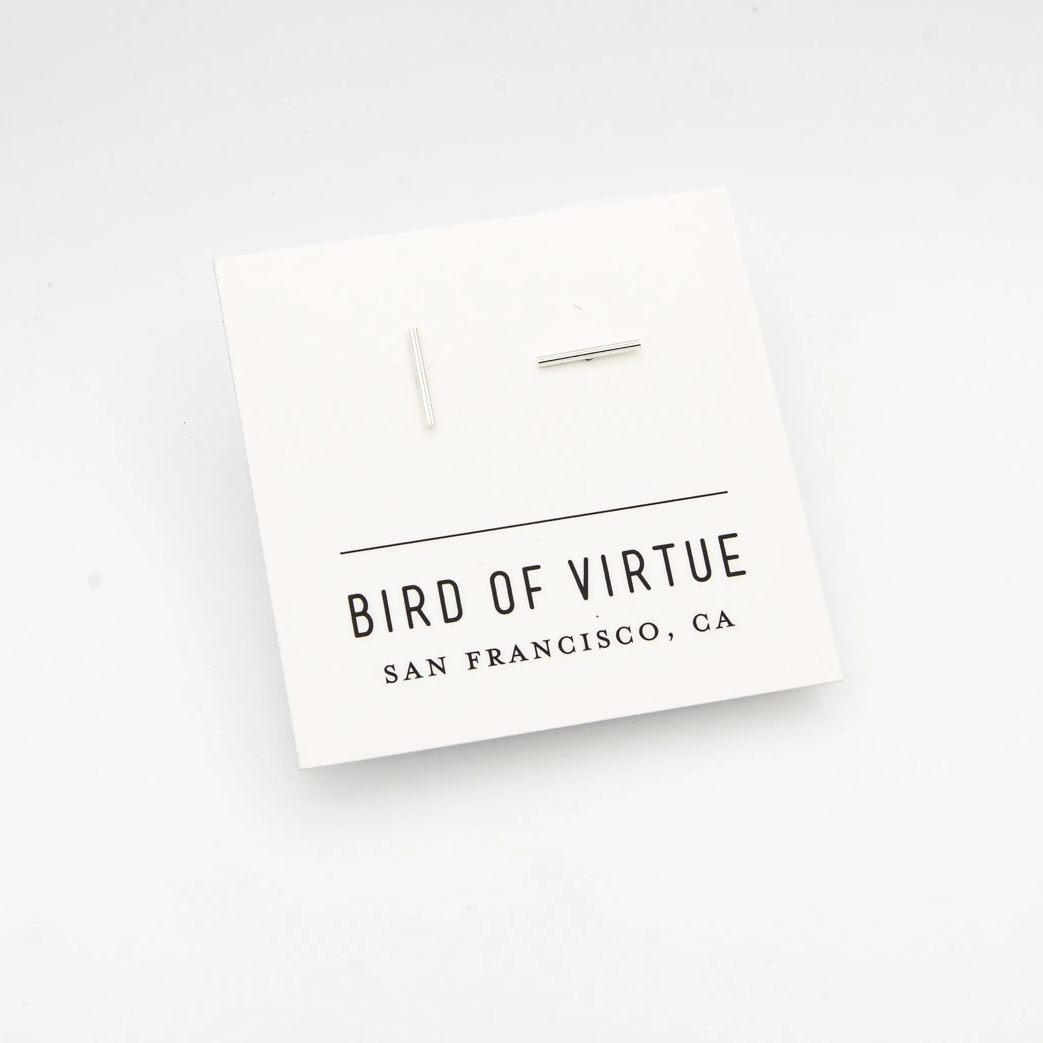 Simple Bar Studs · gold-fill or silver