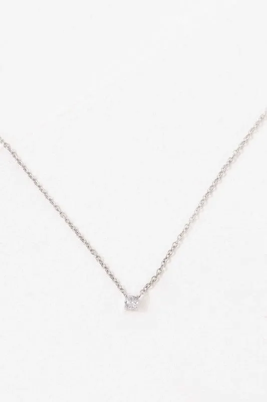 Single Charm Stone Necklace