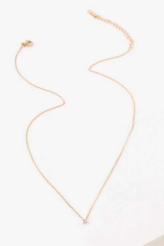 Single Charm Stone Necklace