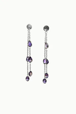 Sivalya Amethyst Dangle Earrings - Utopia