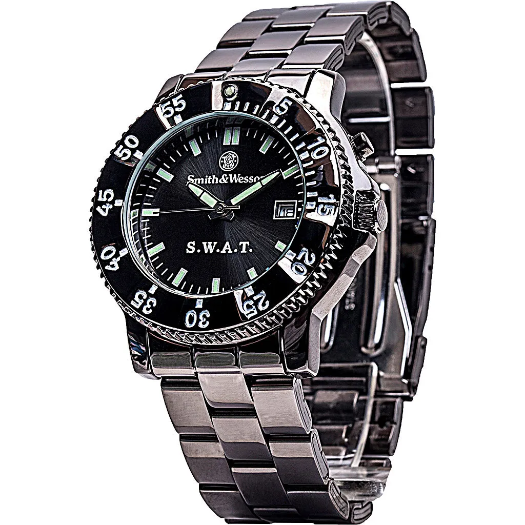 Smith & Wesson Metal SWAT Watch - Back Glow