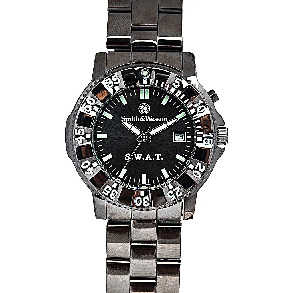 Smith & Wesson Metal SWAT Watch - Back Glow