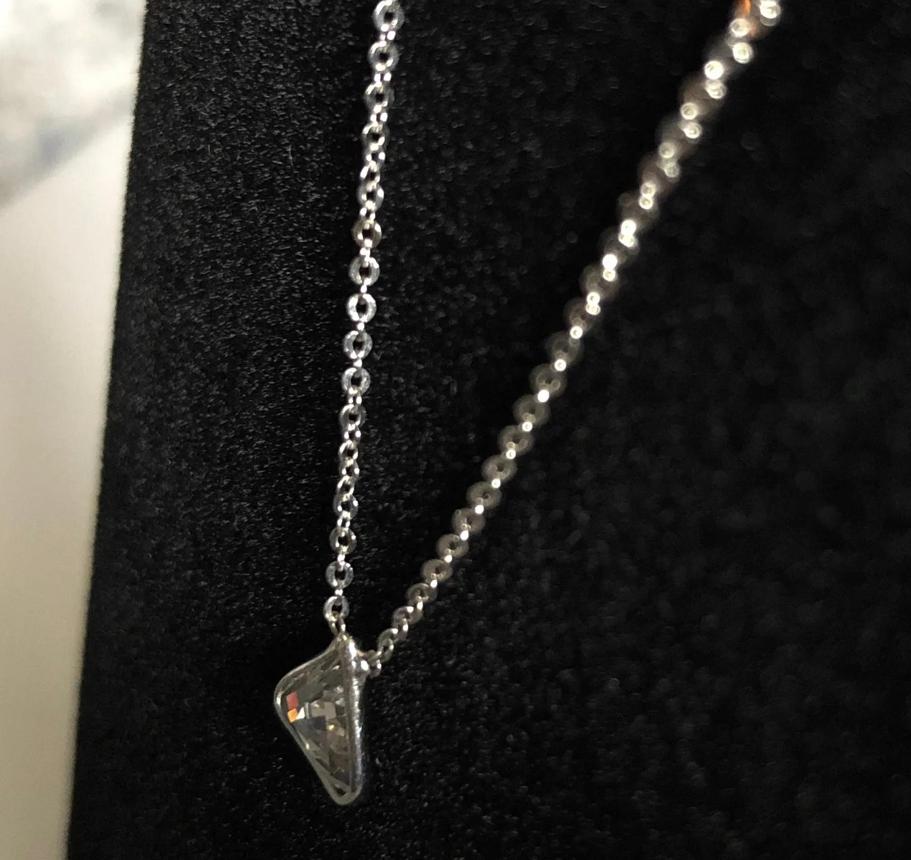 Solitaire Cable Link Necklace