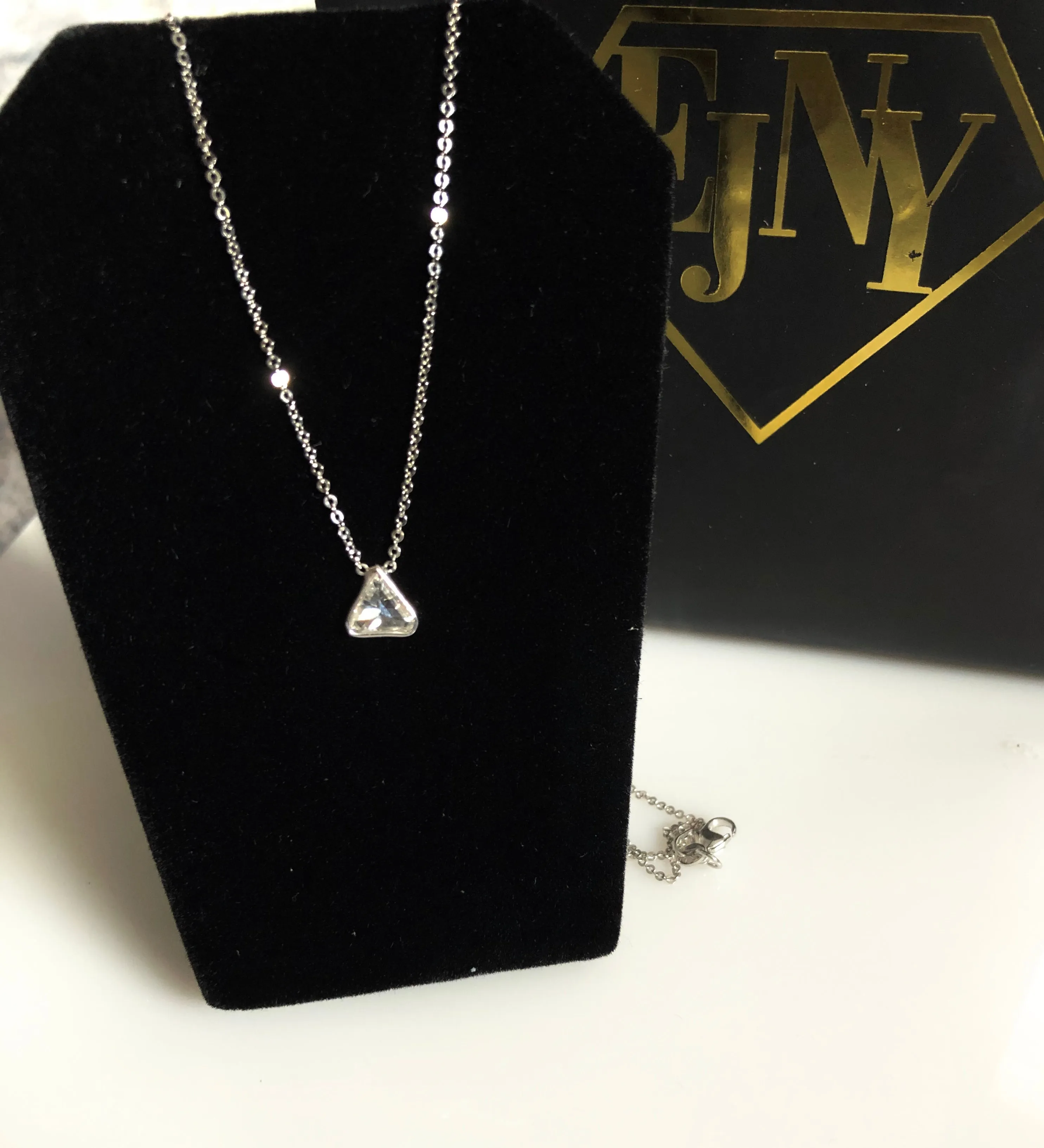 Solitaire Cable Link Necklace